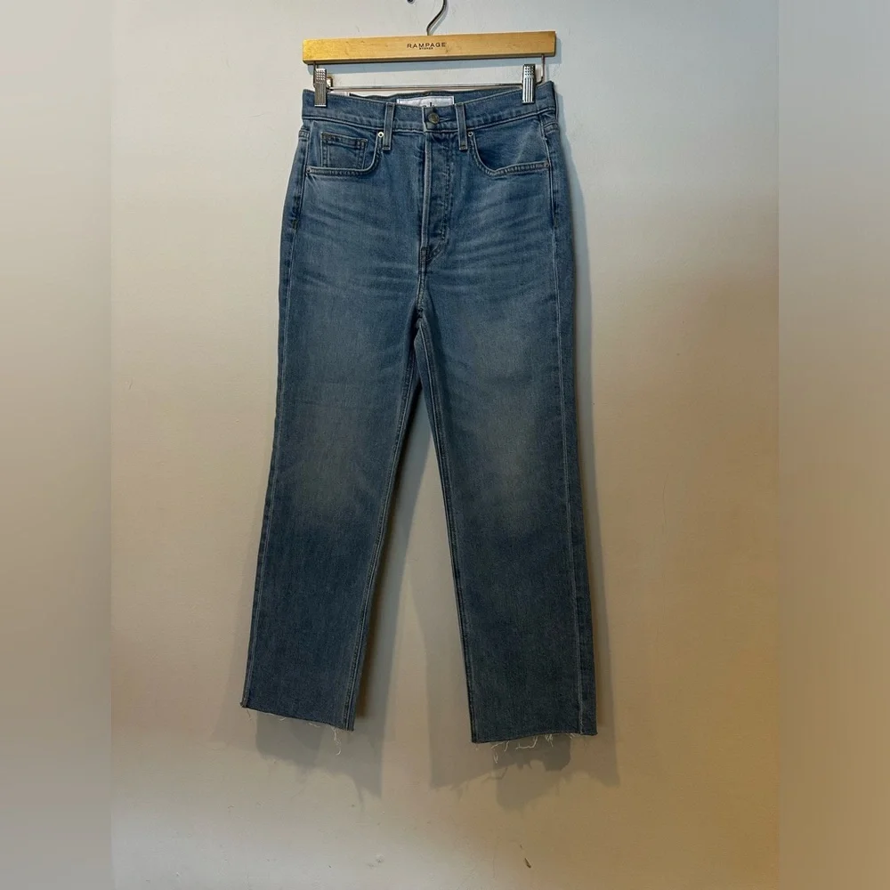 Frank & Eileen Monaghan High Rise Raw Hem Cropped Jeans - Picture 3 of 9
